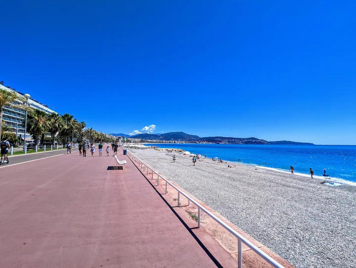 1 Min To The Beach Apartment - Kitchen - Tramway - Air Conditioner - Wifi - Promenade Des Anglais Nice Ngoại thất bức ảnh
